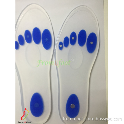 ZRWD08 Silicone gel insole for women and man,foot care silicone gel shoe insoles,medical grade function use silicone insoles